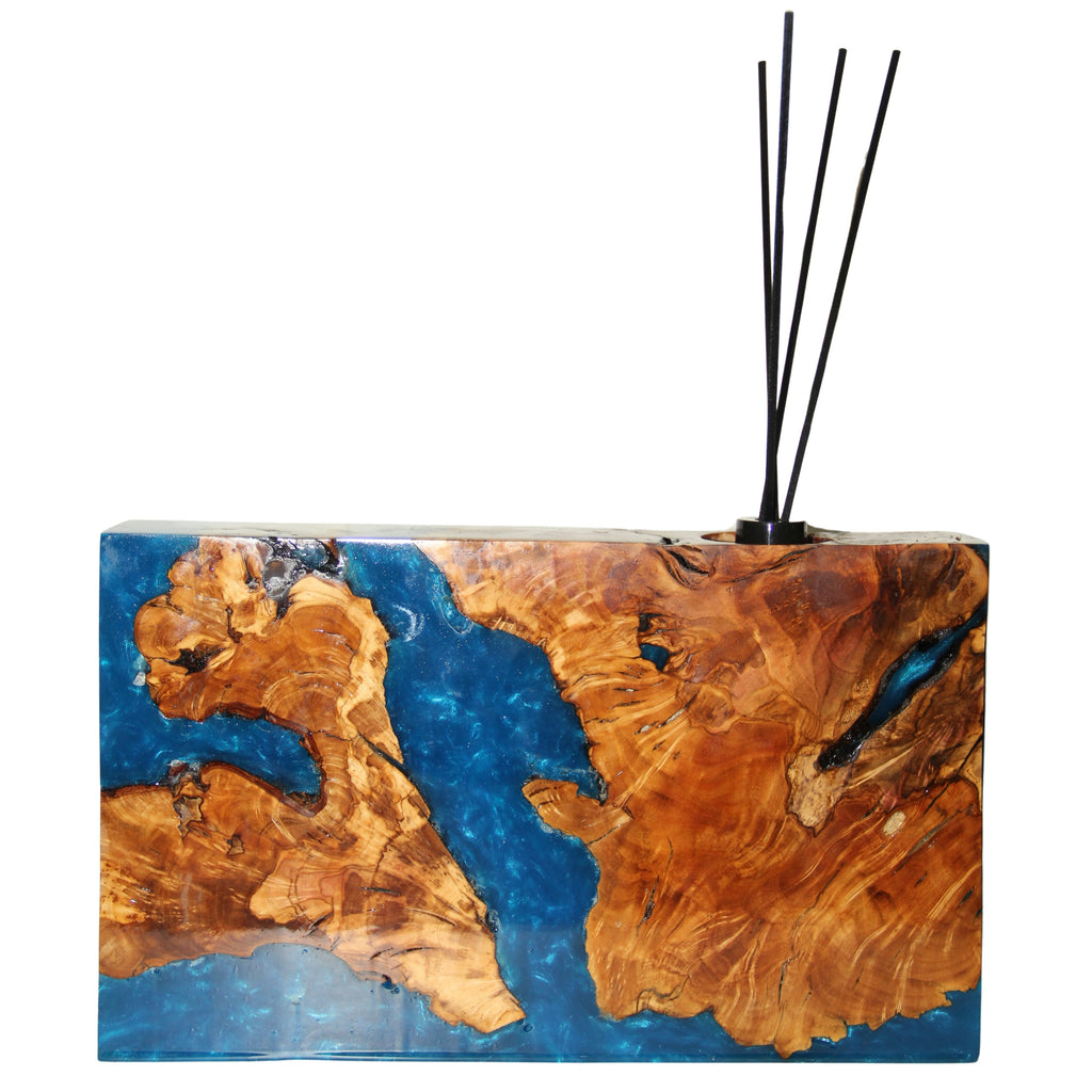 El yapımı ahşap reçine difüzör, epoksi kamış difüzör ile