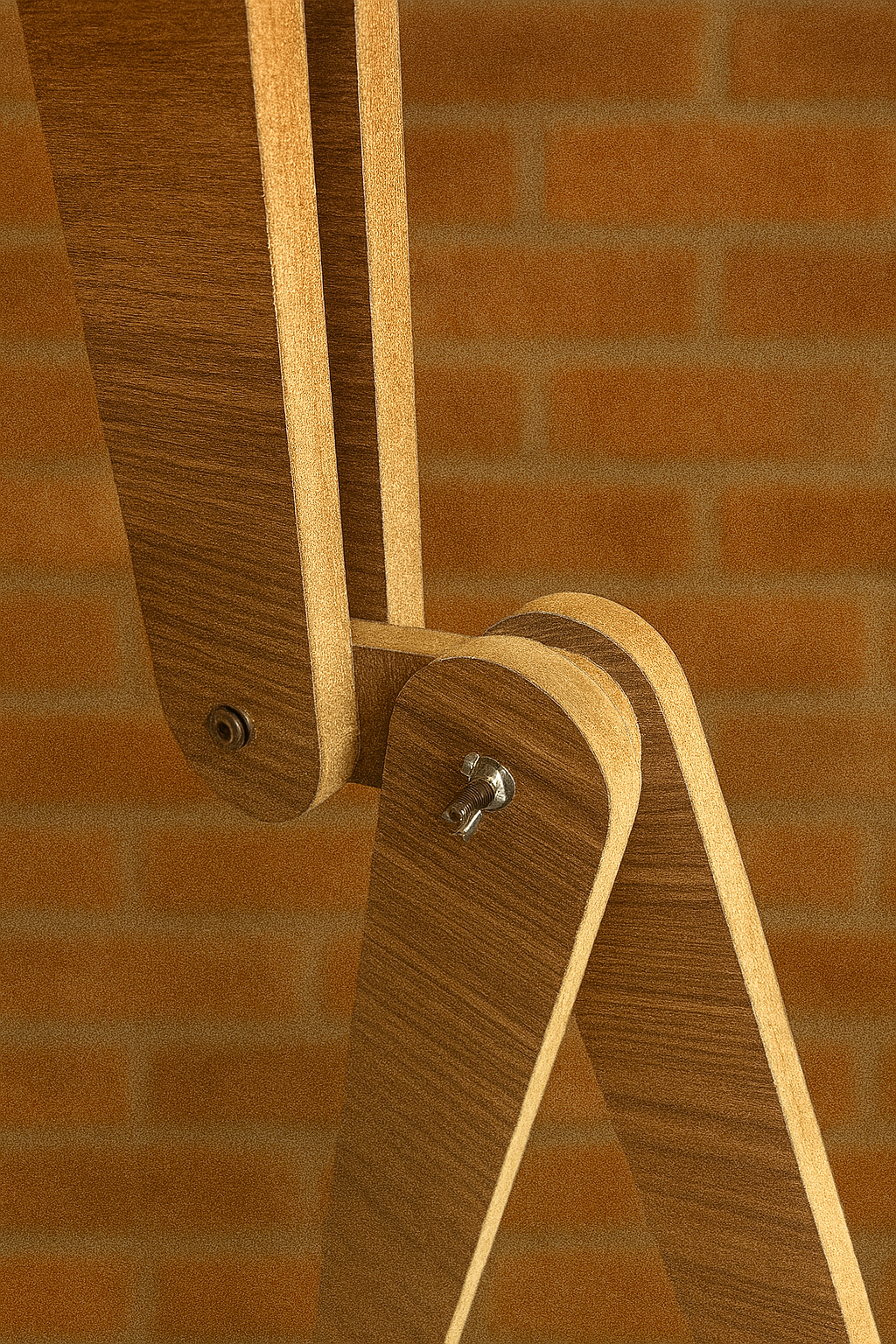 Ayarlanabilir Ahşap İnsan Figürlü Zemin Lambası