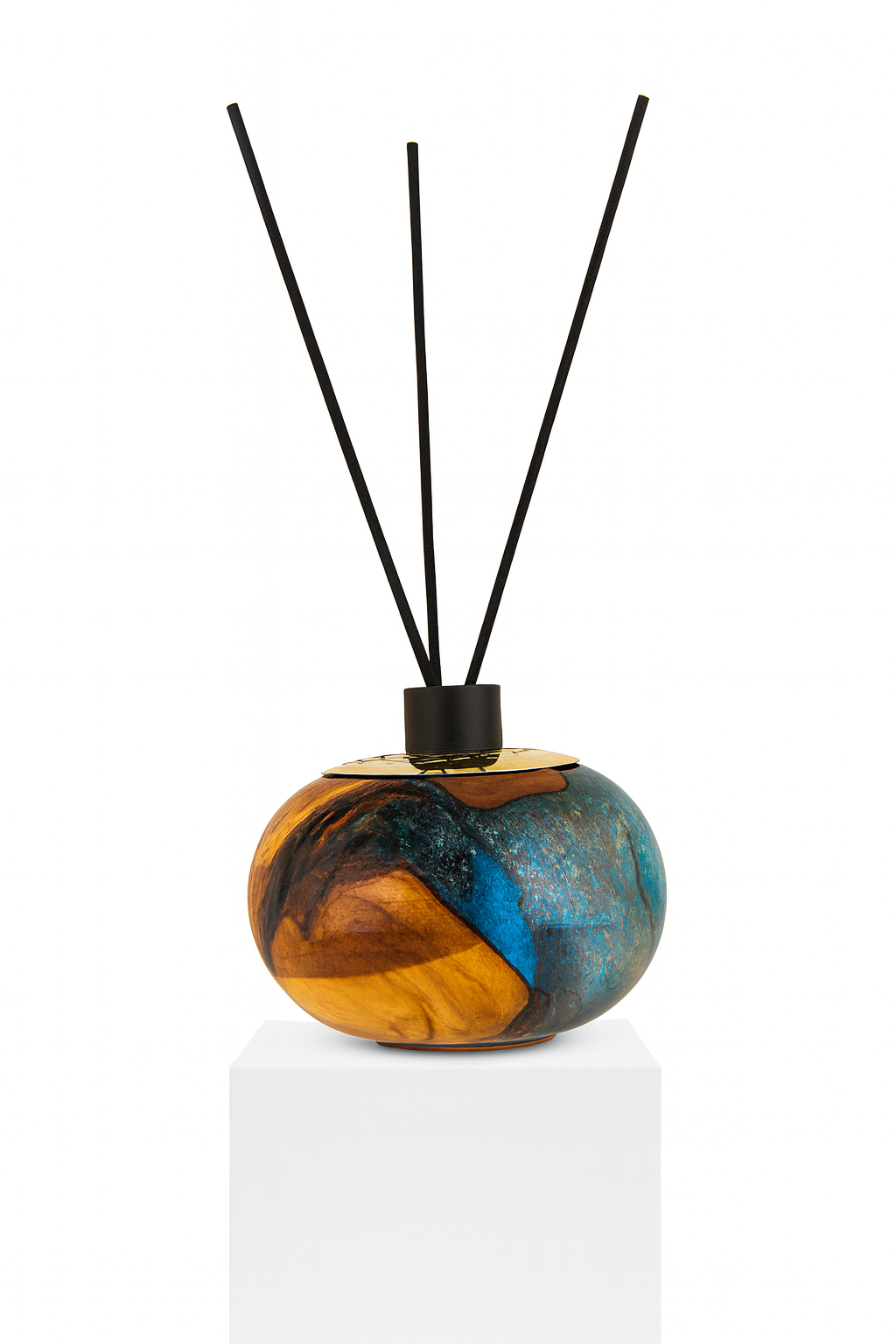 Mavi Epoksi&Zeytin Oda Kokusu (Reed Diffuser) +4 adet koku hediyeli