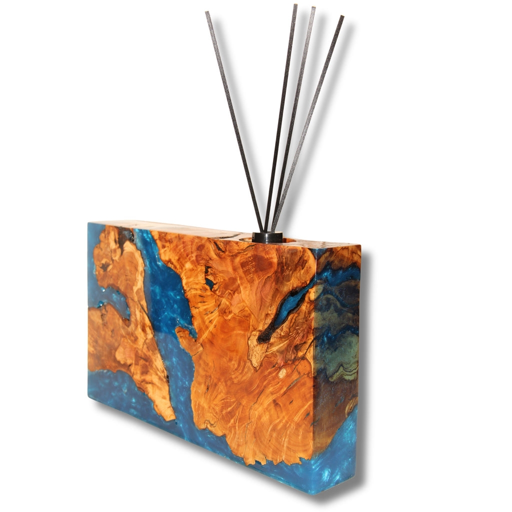 El yapımı ahşap reçine difüzör, epoksi kamış difüzör ile