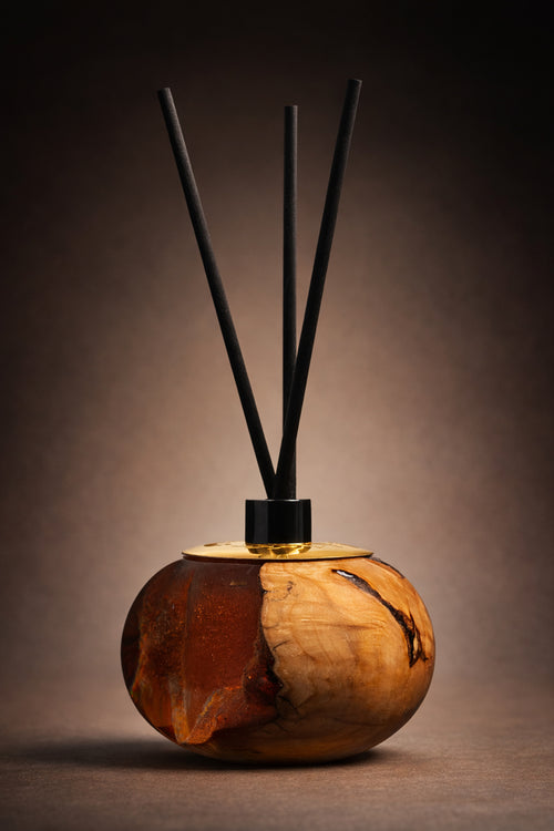 12 Cm Kırmızı Epoksi&Zeytin Oda Kokusu (Reed Diffuser) +4 adet koku hediyeli