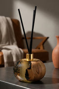 Ø15 cm-El Yapımı Epoxy Reed Diffuser | Oda Kokusu +4 Koku Hediyeli