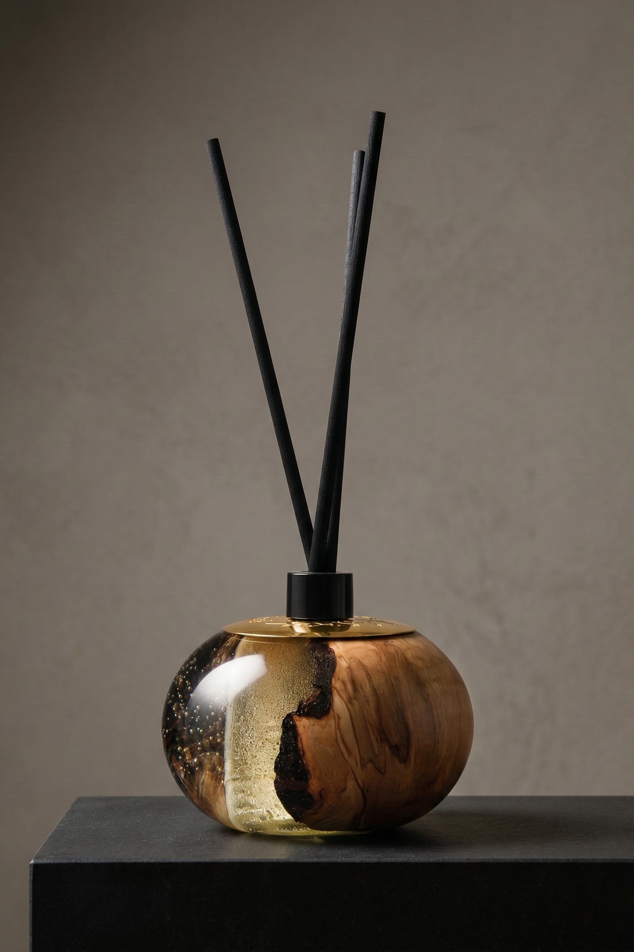 Şeffaf  Epoksi 12 Cm &Zeytin Oda Kokusu (Reed Diffuser) +4 adet koku hediyeli